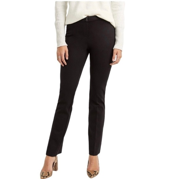 Reitman’s The Modern Stretch Bootleg Black Pants in size 12 Petite - Picture 2 of 12